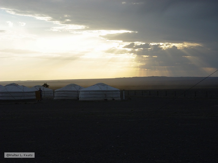 Airport at Dawn, Gobi Desert, Mongolia